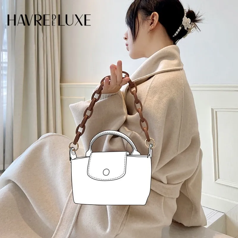 Bag With Mini Bag Shoulder Strap Mini Dumpling Bag Perforated Transformation For Punching Bag Strap Punch Buttonhole