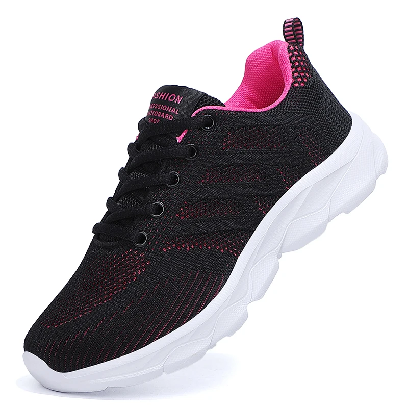 Fashion 2024 New Sneakers For Women Breathable Outdoor Plus Size Women Sneakers Mesh Fabric Lace Up Female Footwear Shoes Women