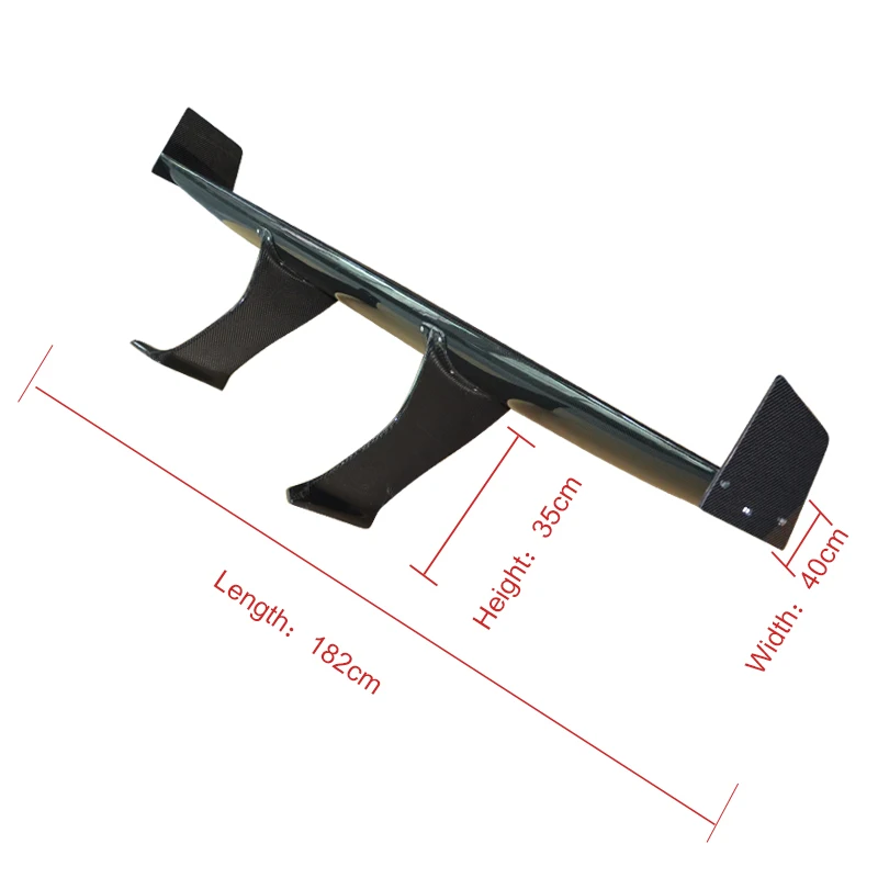 

Customized Carbon Fiber Universal Spoiler Carbon Fiber Rear Wing for Car Tuning