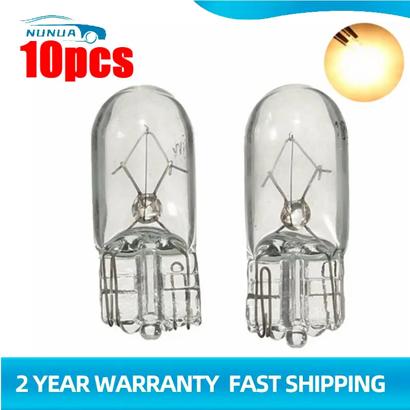 10 Stücke Auto Seitenkeile Licht Instrument Kennzeichenleuchte 12 V 5 Watt T10 501 W5W Glühbirnen Einzelfilament Mehrere Farben Glühbirnen Lampen