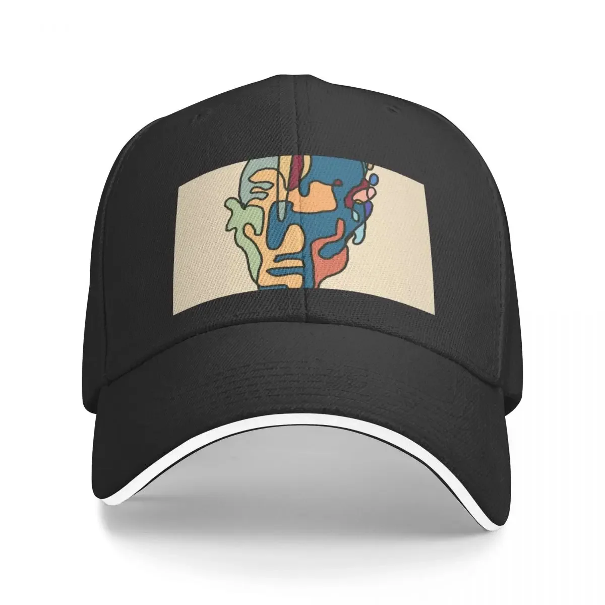 Single line cubist portrait Baseball Cap Fishing cap party Hat Horse Hat Golf Hat Man Women's Hats For The Sun Men's