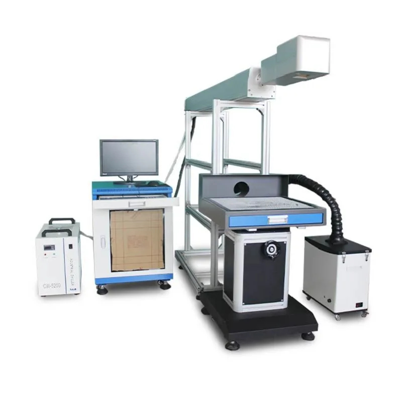

Large format carbon dioxide marking machine, bamboo and wood carving silicone plastic marking machine