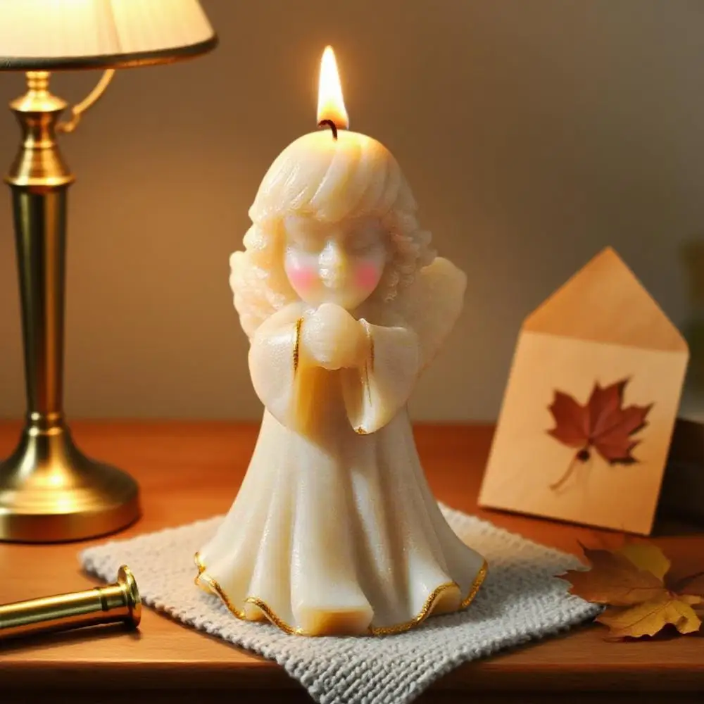 

Форма для свечей Cute Angel Prayer Girl, подходит для ароматерапии своими руками, украшения дома, поделок на Рождество и Хэллоуин.