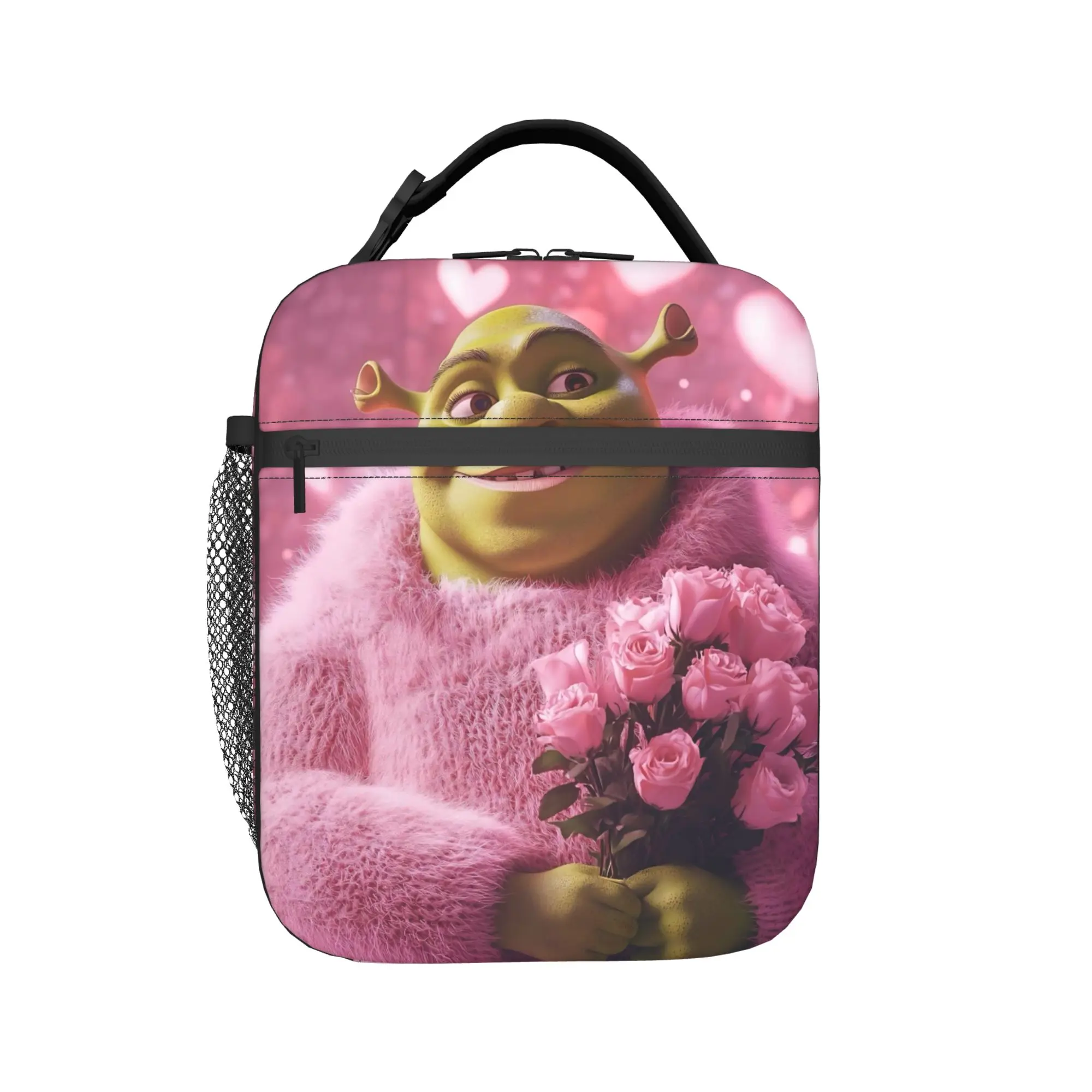 Sexy Shrekes Heart Isolierte Lunchtaschen für Männer und Frauen, Lebensmittelbehältertaschen, wiederverwendbare Kühlbox, Thermo-Lunchbox für Reisen