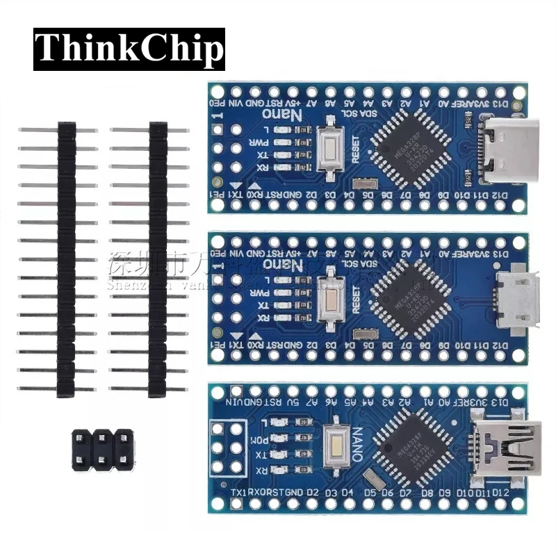 Nano V3.0 With the bootloader compatible Nano controller for arduino CH340 USB driver 16Mhz ATMEGA328P Mini / Type-C / Micro USB