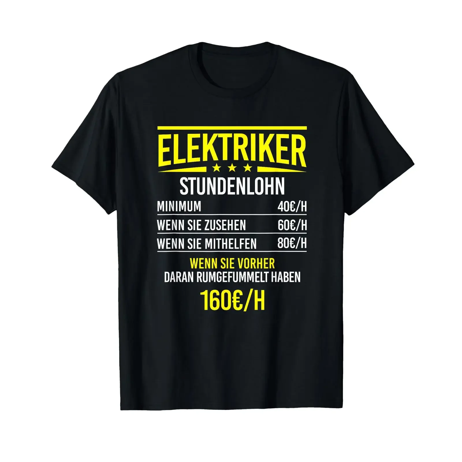 Electrician's Hourly Wage Electronics Master Electrical Engineering T Shirt vintage Washed Stretched Slightly
