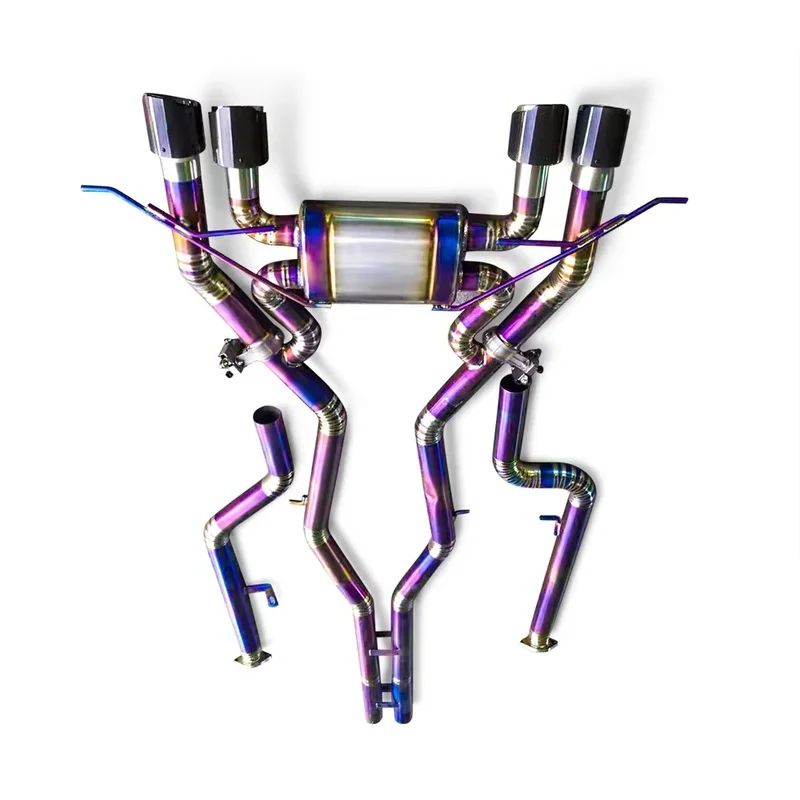 Titanium Alloy Electronic Valve Catback Exhaust System For BMW M2 M2C G87 3.0T 2019-2023 Mid Section Muffler