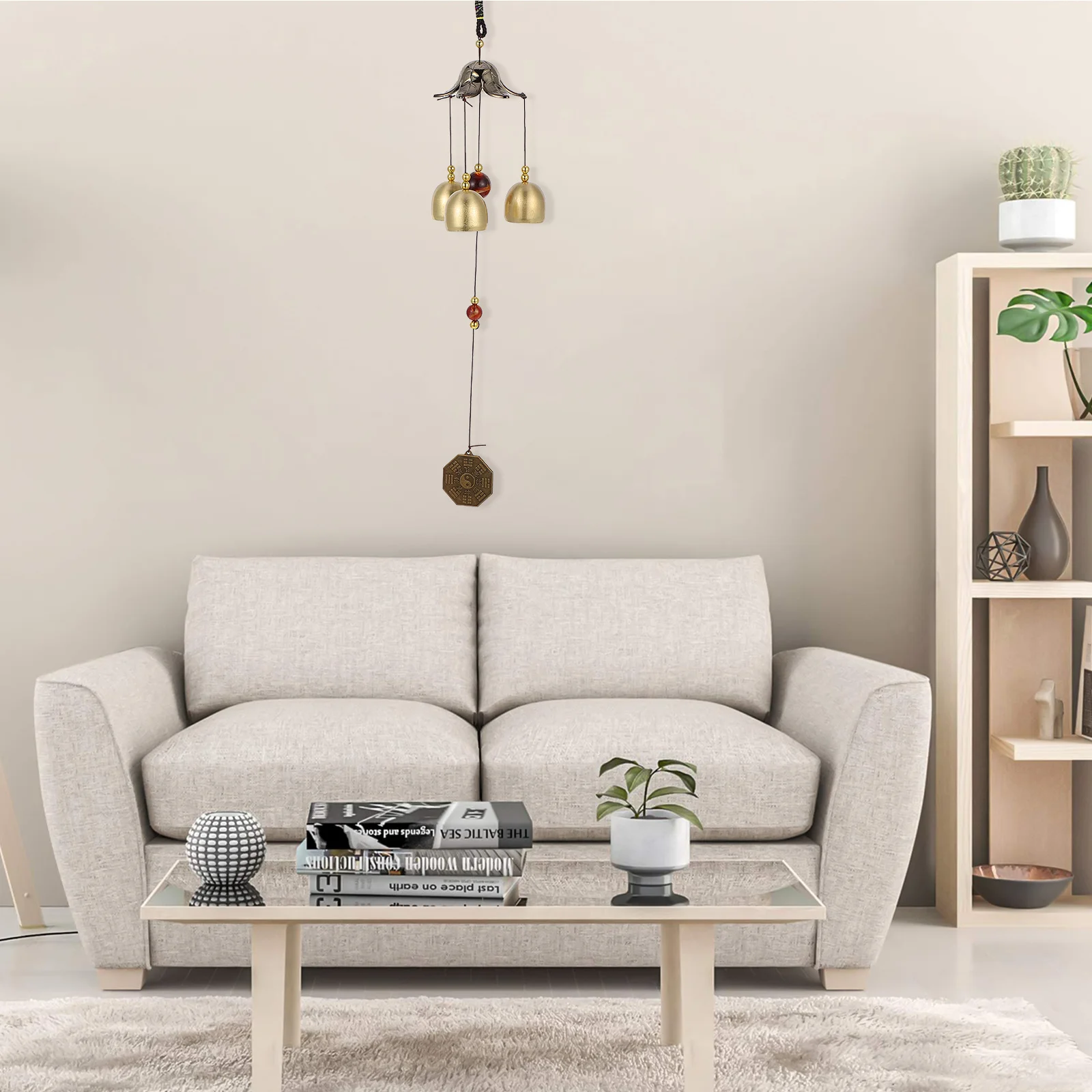 

1Pcs Feng Shui Wind Bell Hanging Garden Decoration Creative Wind Chime Relaxing Patio Ornament Ornament