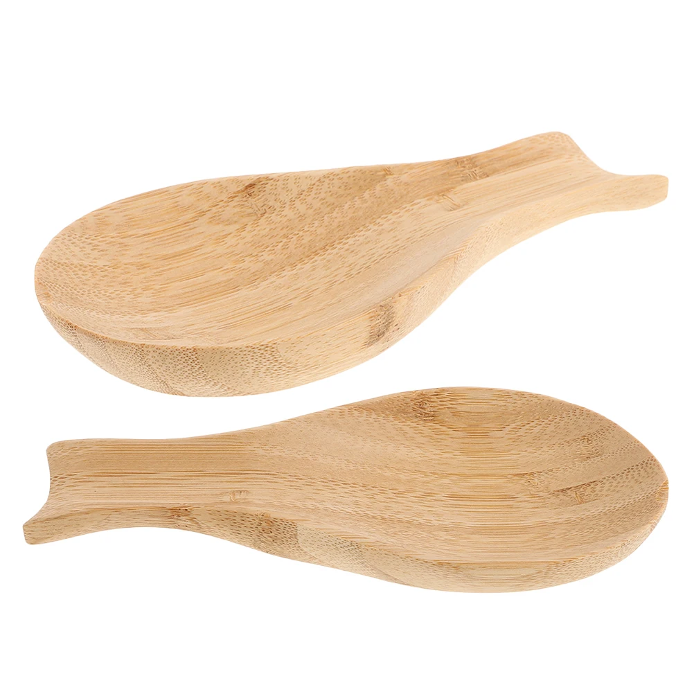 

2Pcs Spoon Rest Chopstick Holder Large Size Kitchen Counter Top Utensil Rack Food Grade Material Storage Solution Stove Decor