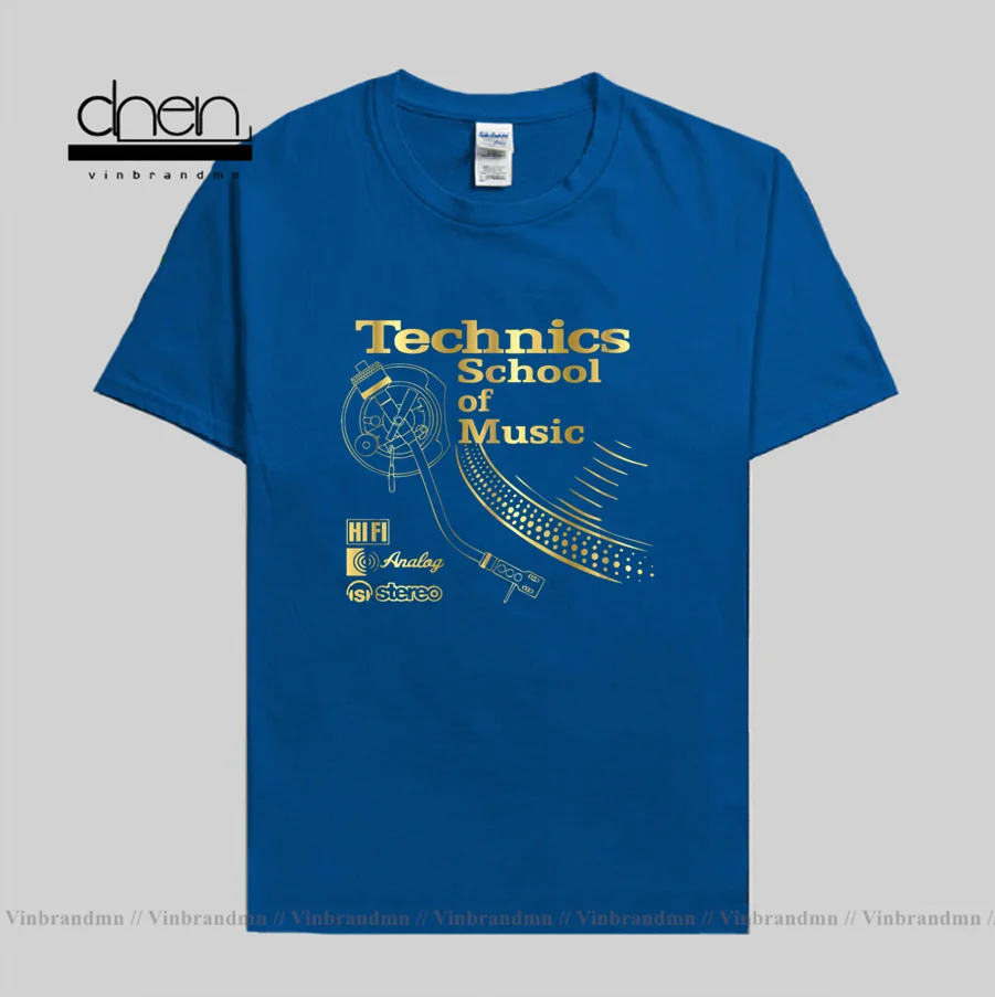 Promotion Tees Drop Shipping Pre-Cotton Men Technics School Of Music Short Sleeve Shirts Lowest Price Men's T Shirt Slogans tees