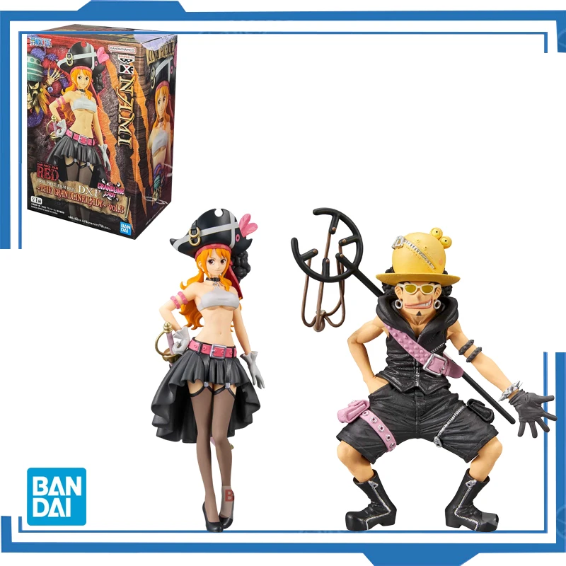 

Bandai Original Banpresto Anime One Piece Film RED DXF The Grandline Men Lady Nami Usopp PVC Action Figure Collectible Model Toy