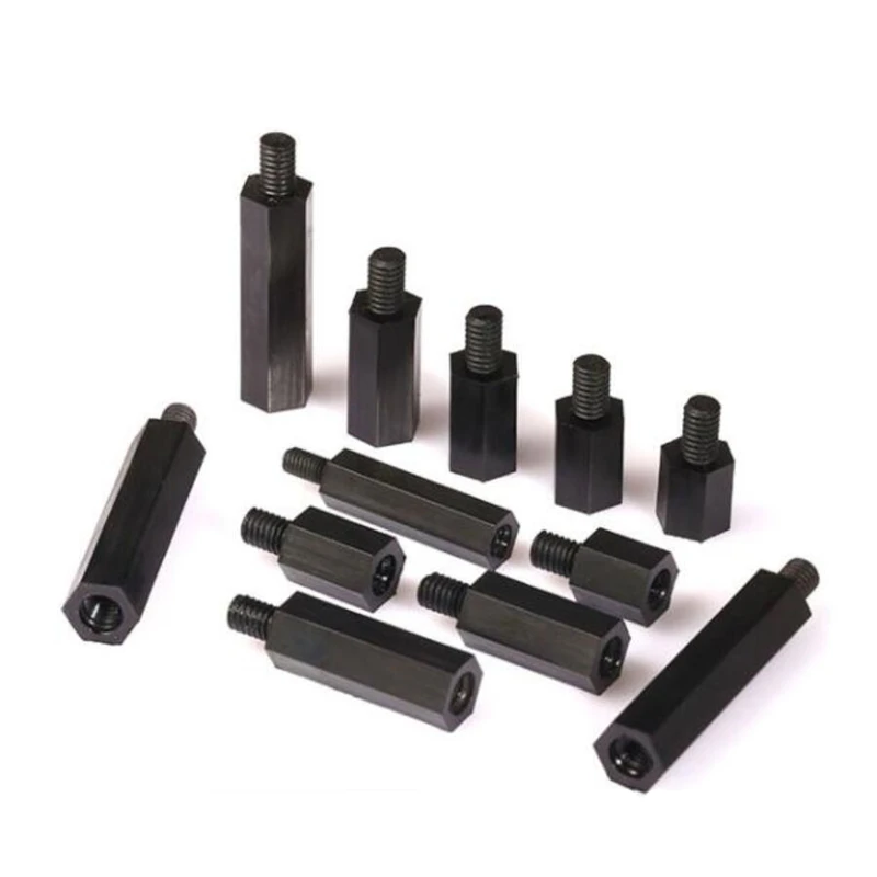 500pcs M3*5/6/8/10/12/15/20/22/25/30+6 Hex Nylon Standoff Spacer Male Female Plastic Nylon Standoff Screws for PCB Pillars