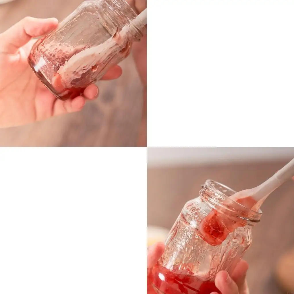 F19B Miniature Silicone Spread Utensils For Baking Cooking Jams Butter Application Delicate Easily Cleaning Kitchen Tool