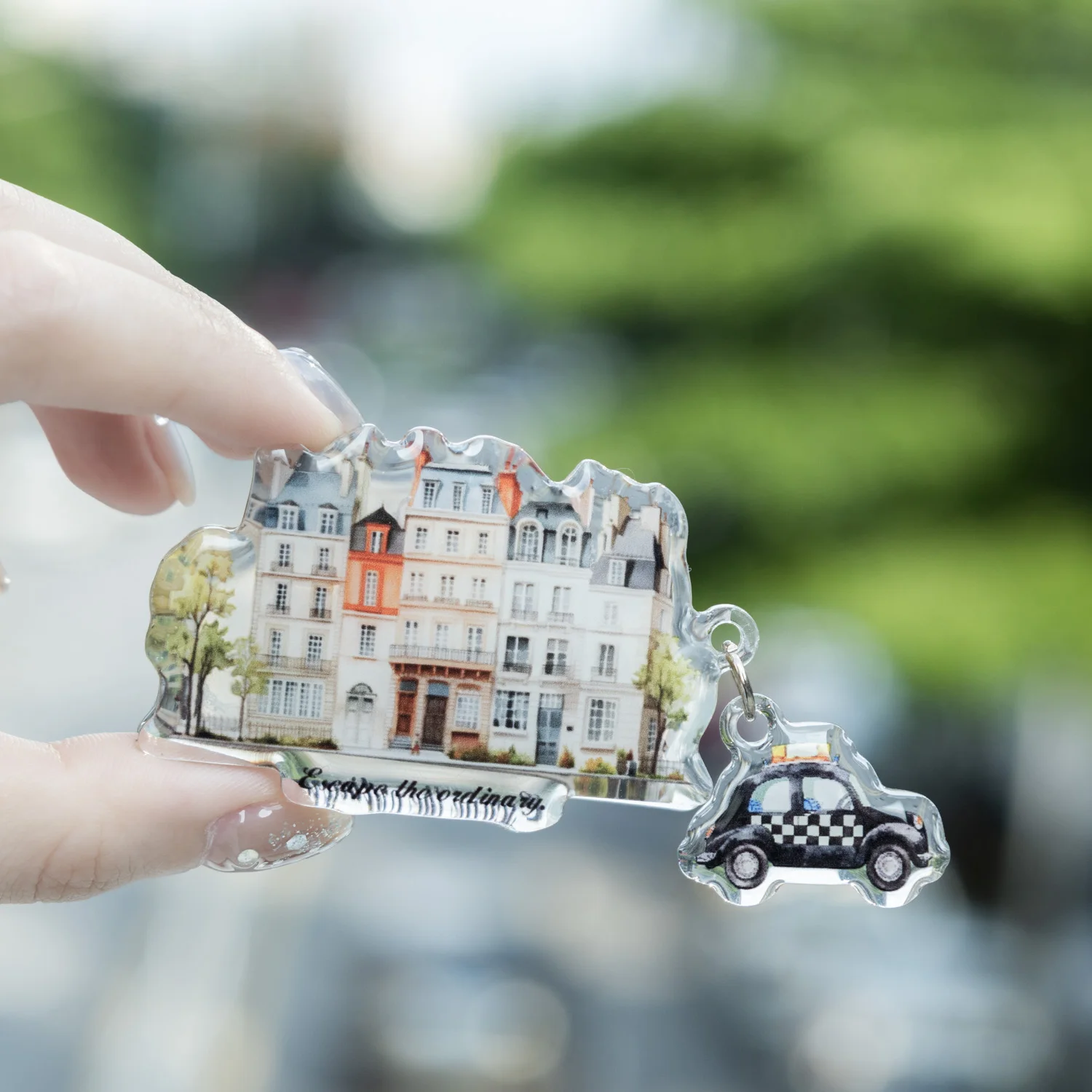 

The Next Stop of The Journey Series Vintage Camera Book Landscape Acrylic Glue Drop Handclip Creative Journal Collage Stationery