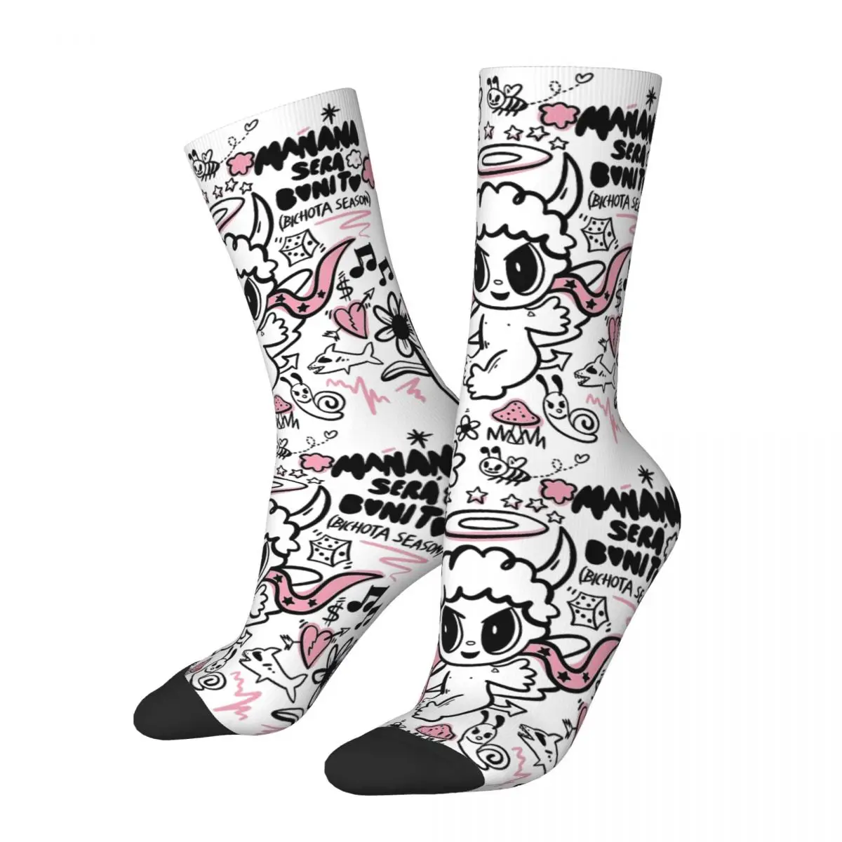 

Bichota Season Karol G 2023 Men Women Happy Socks Windproof Novelty Spring Summer Autumn Winter Stockings Gift