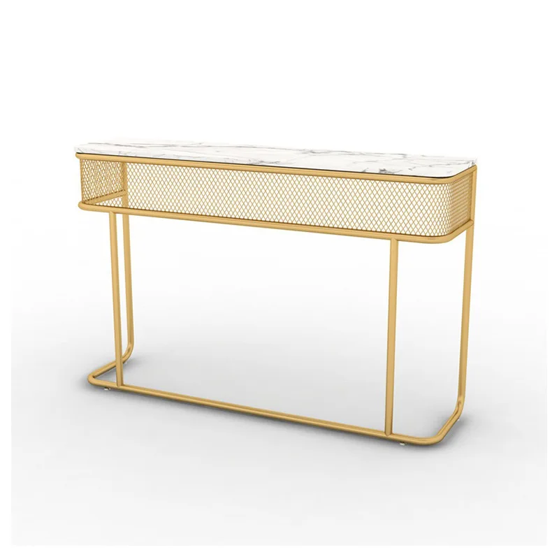 

Nordic entrance table marble home wall mounted rectangular display entrance table