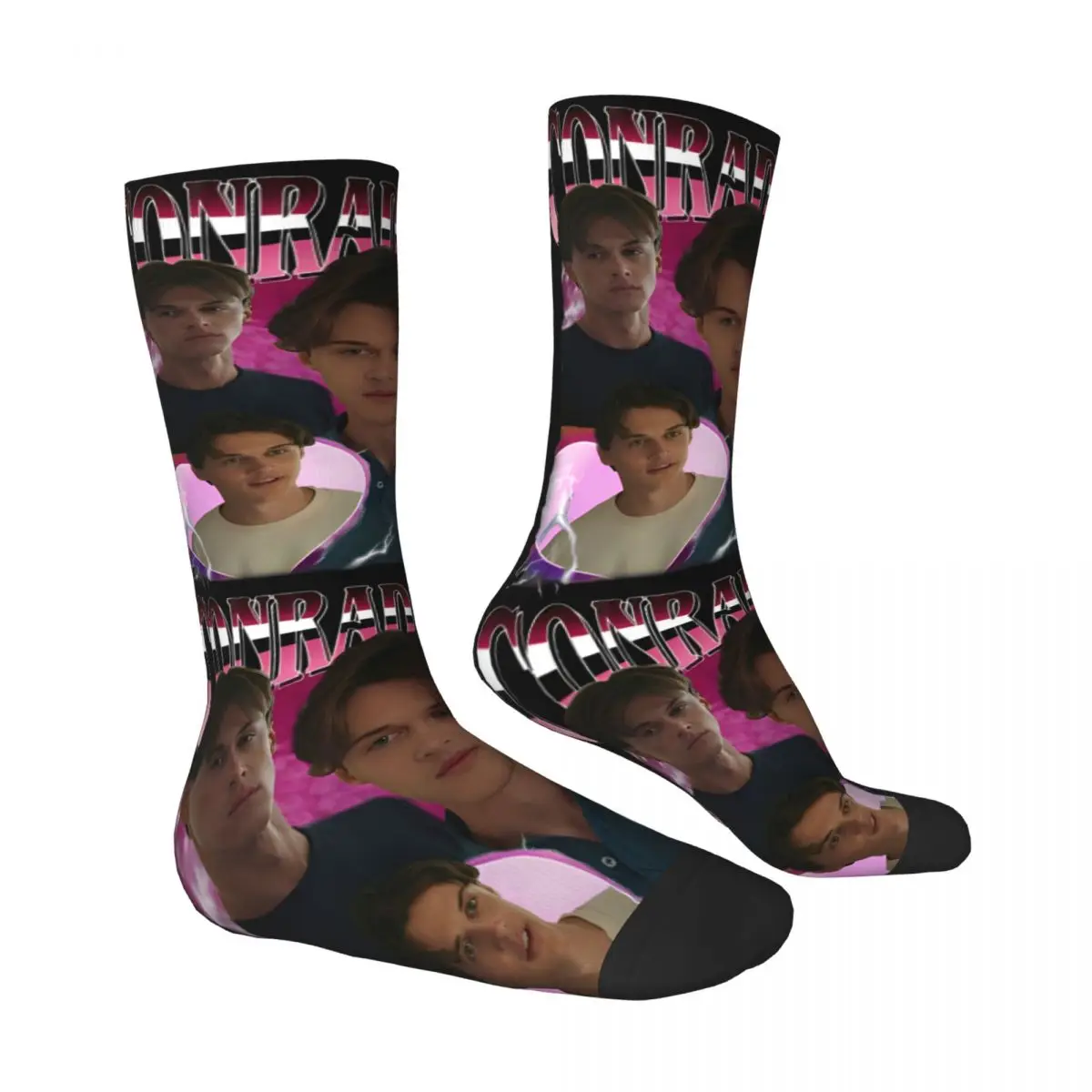 كونراد فيشر جوارب غير شرعية الصيف تحولت جوارب غير رسمية جميلة الشتاء المضادة للانزلاق الرجال الجوارب تنفس الجوارب في الهواء الطلق