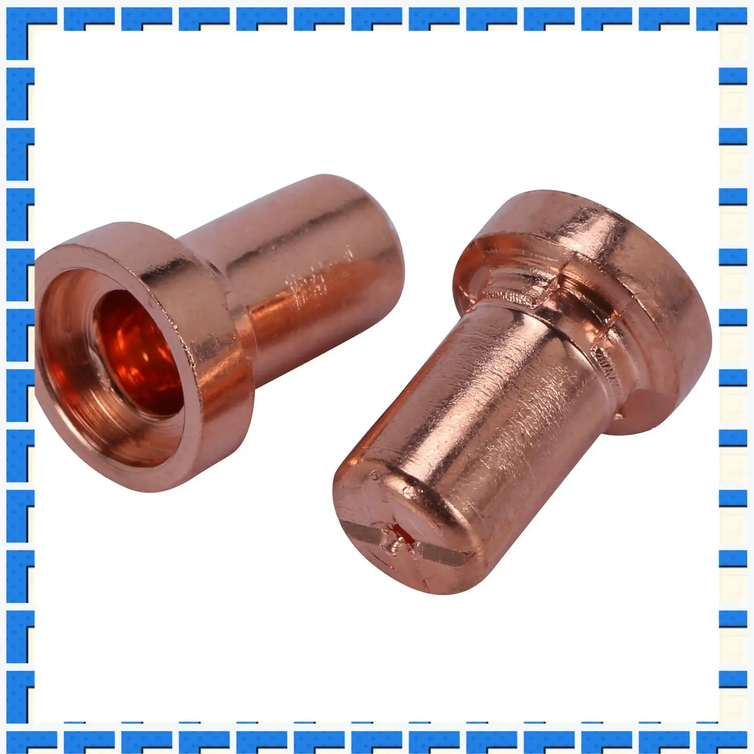 ABNG 100 ชิ้นสีแดงทองแดงขยายยาวเครื่องตัดพลาสม่าเคล็ดลับอิเล็กโทรดหัวฉีดชุดวัสดุสิ้นเปลืองสําหรับ Pt31 Lg40 40A ตัดเครื่องเชื่อมไฟฉาย