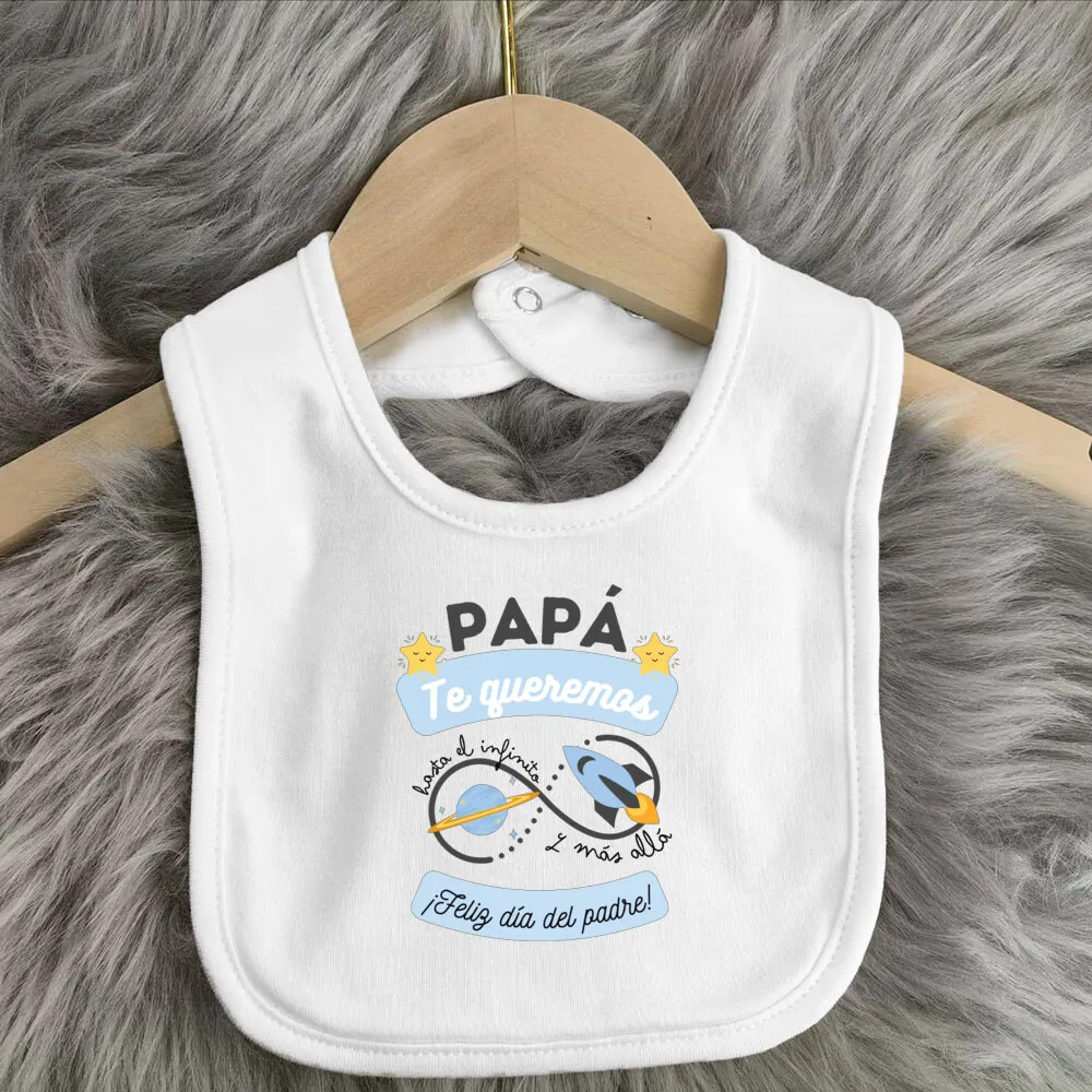 Baberos con estampado para el Día del Padre, ropa para eructar para niños y niñas, regalo para recién nacidos