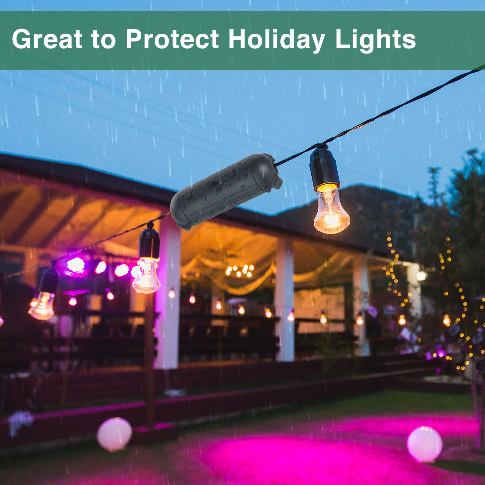 Zewnętrzna, wodoodporna skrzyn – Outdoor Lighting Extension Cord recenzja i cena