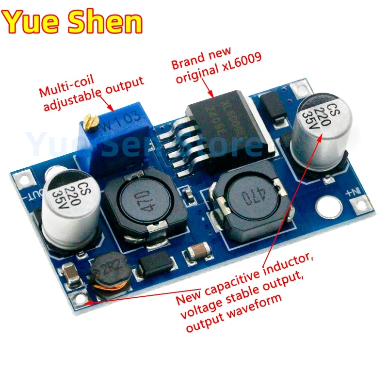 

Boost Buck DC-DC adjustable step up down Converter XL6009 Module Solar Voltage
