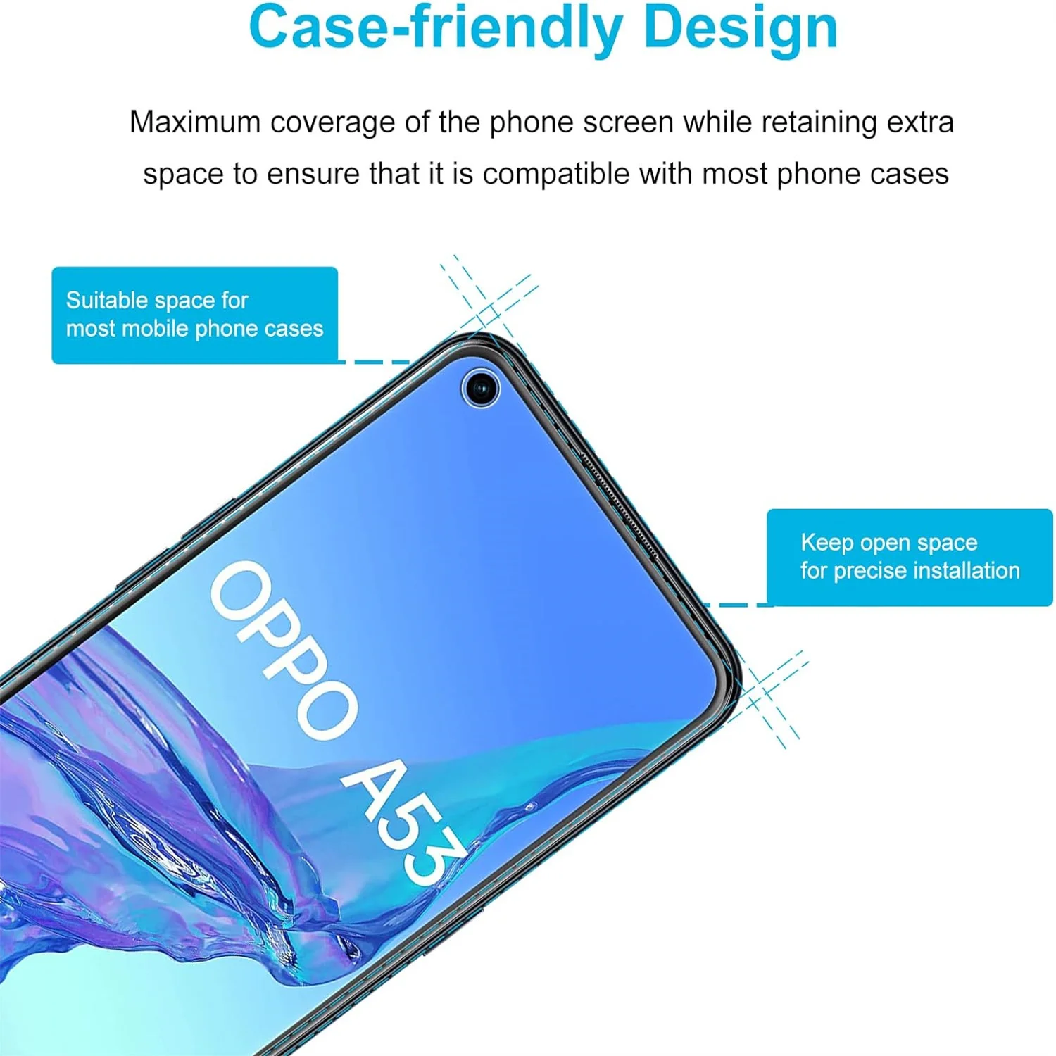 

9H Protection Tempered Glass Film For OPPO A53/A53S 5G HD Screen Protector