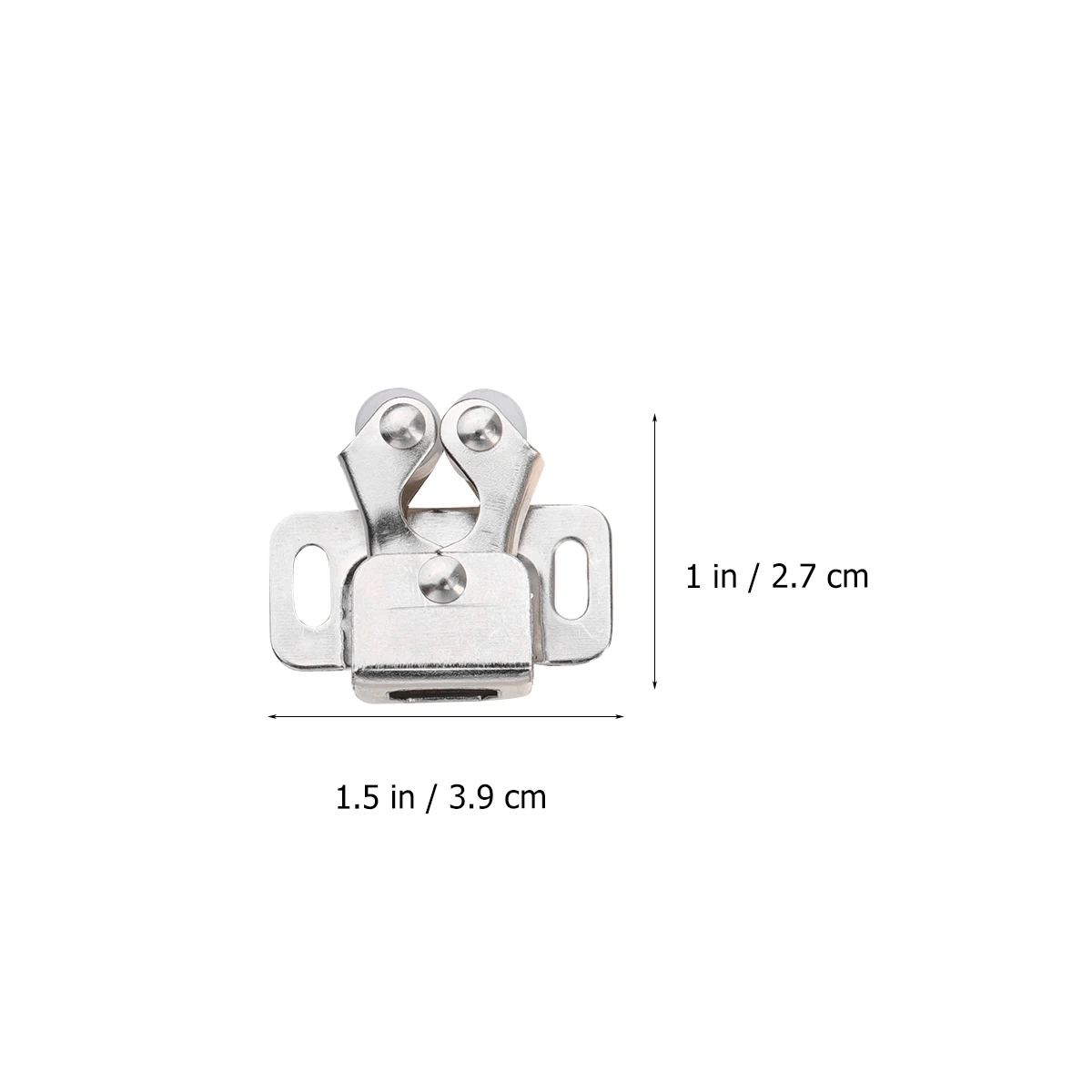 

20pcs Toggle Clip Closet Ball Catch Latch Catcher Door Latches Silver Push Cabinet Door Catch No Handle Wear Resistant Thick