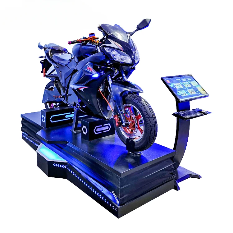 VR Motorcycle Driving Simulator Electric Dynamic Platform For Vr Theme Park For Sale