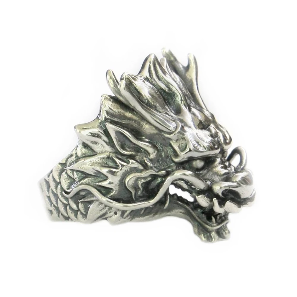 

925 Sterling Silver Dragon Ring TA197 US Size 7~15