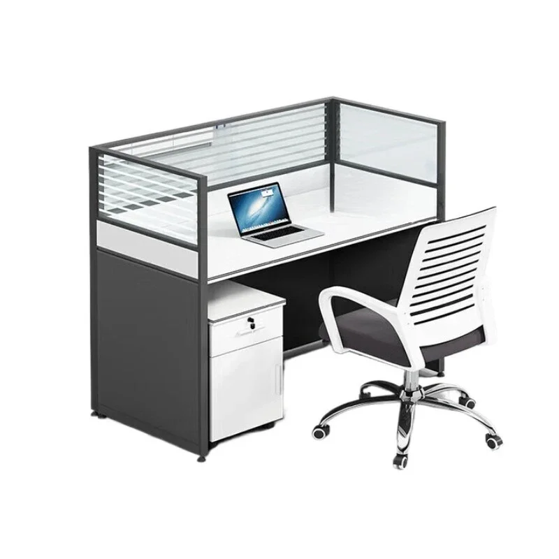 

Staff desk, staff table, screen partition, work space, single seat with cabinet (excluding chairs)