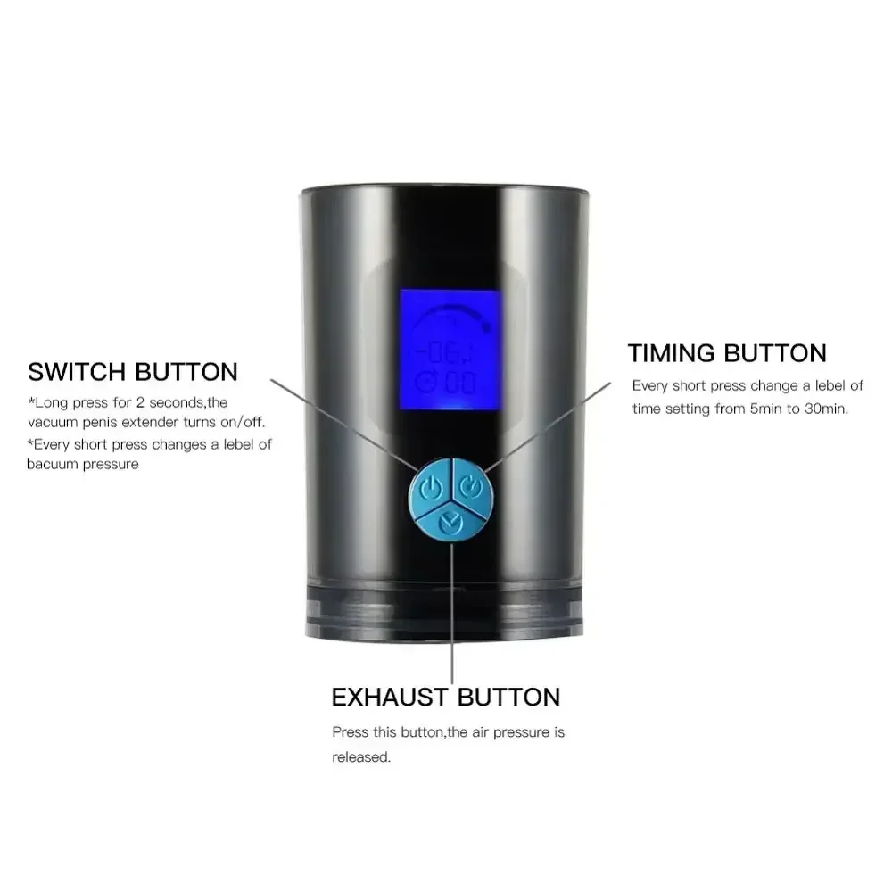 Electric Automatic Penis Enlargement Pump Male Masturbator Silicone Vagina Vacuum Penis Extender Sex Machine Sex Toys for Men