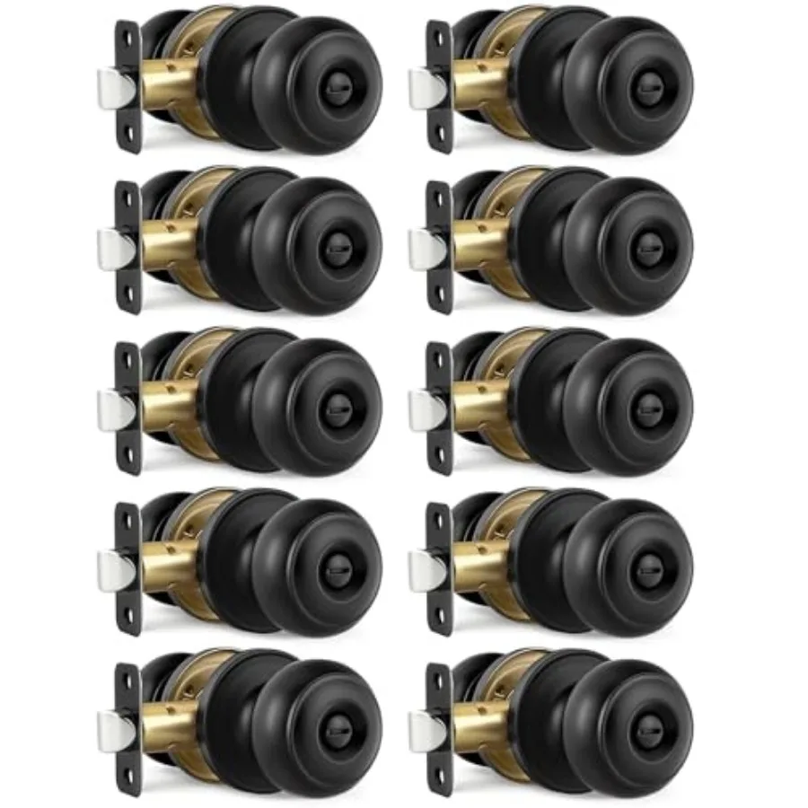 

Door Knobs, 0 Privacy Door Knobs Interior Door Knob for Bedroom/Bathroom Keyless Doorknobs Interior/Exterior Lockset, Modern De