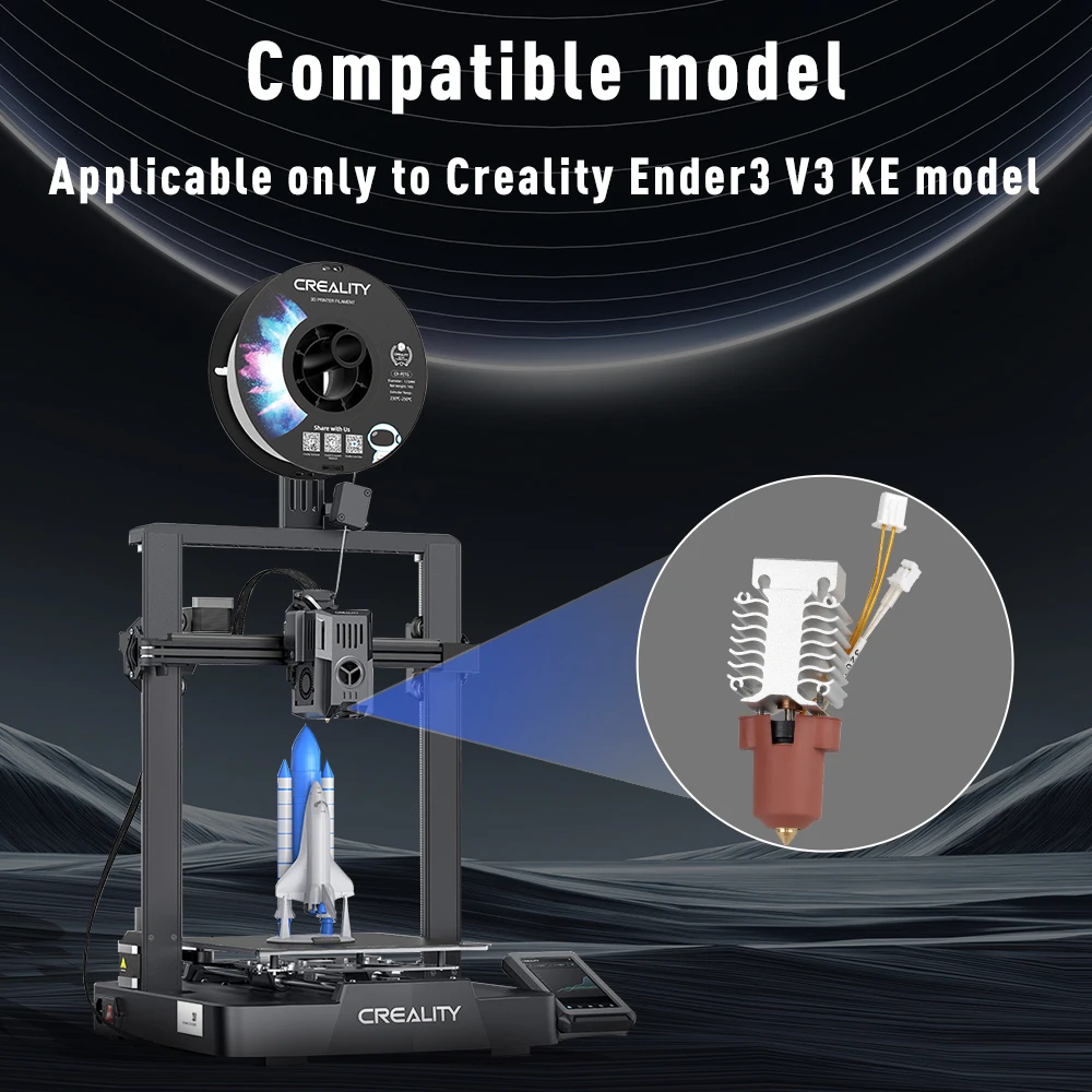 Upgrade Hotend Kit Für Creality Ender 3 V3 KE Keramik Heizung Kopf Kühlkörper Düse Silikon Socke Für Ender 3 V3 KE Zubehör – Detail 3