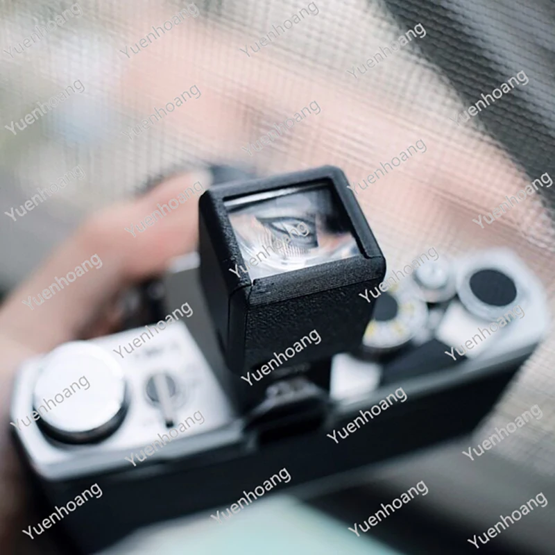 1PCS Camera Hot‑Shoe/Cold-Shoe Mounted Waist‑Level Optical Viewfinder Compatible with Fujifilm/Sony/Canon Quick Installation