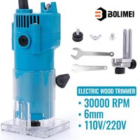 BOLIMEI M1P-3073 800W 30000R/MIN Electric Hand Trimmer Wood Routers Woodworking Joiner for Wood Chamfering or Digging