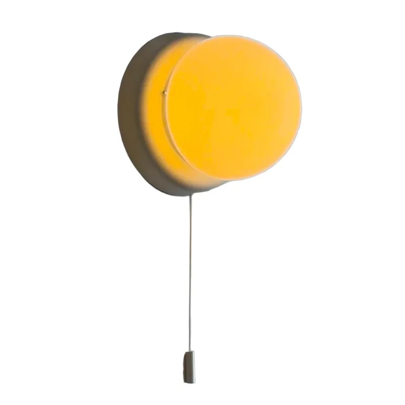 

Cream wind wall light with pull wire switch, new background wall light