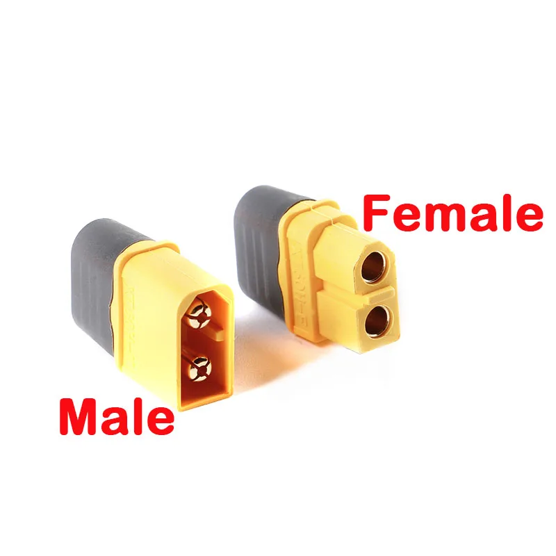 2pcs XT60H(XT60 Upgrade) Male Female Bullet Connectors Power Plugs T Plug Battery Connector Gold Plated Banana Plug for RC Part