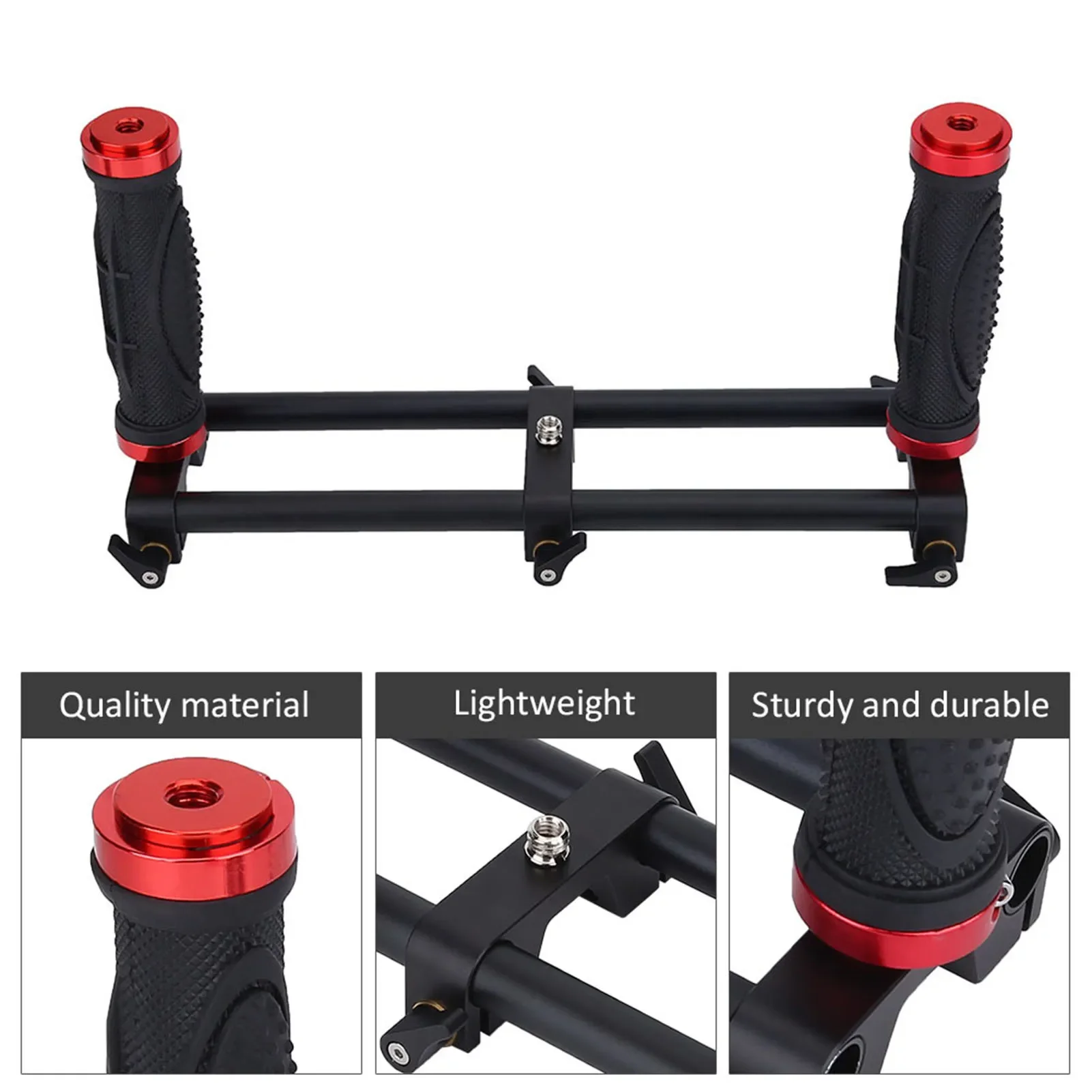 Camera Dual Grip Extender Handle Gimbal Stabilizer Rig Accessory for Zhiyun Feiyu Camera Handheld Stabilizer Camera Stabilizer