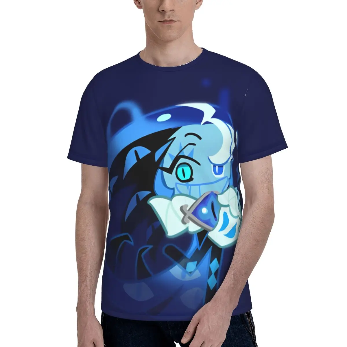 Casual sombra leite biscoito run reino t-shirts das mulheres dos homens t camisas bonito dos desenhos animados anime manga curta camiseta plus size ro