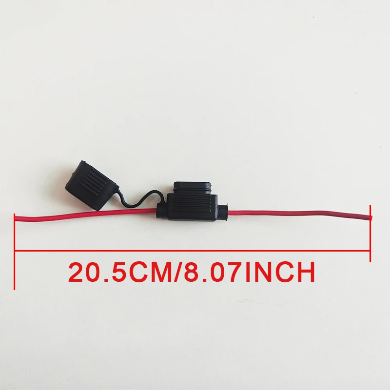5er-Pack Inline-Sicherungshalter 12 Gauge AWG Kabelabschalterschalter 12V 30A Passend für Boot Elektrofahrzeug Auto Marine SUV – Detail 2
