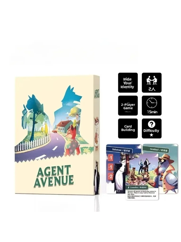Agent Avenue  Game Hidden Identity Deduction Board Game for Couples And Friends Perfect for Party Competative Game