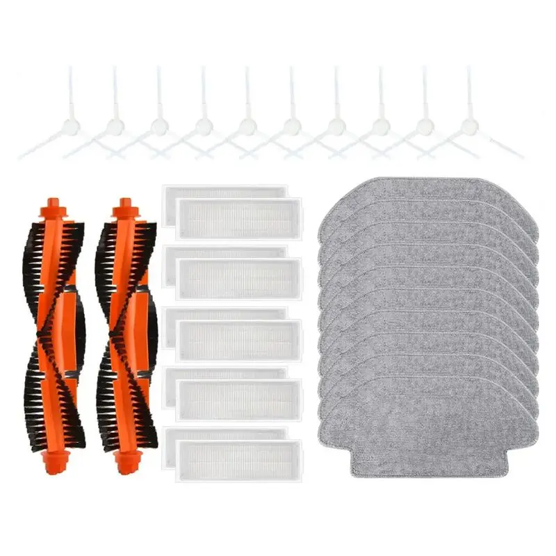 

AEF6-For Genio LASER L700 Robot Vacuum Cleaner Main Side Brush Hepa Filter Mop Cloths Rag Accessories