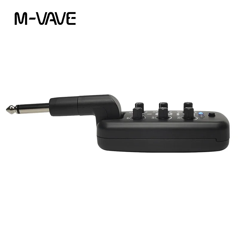 M-VAVE MINI-X Headphone Amplifier Guitar Bass Effects Portable Rechargeable Plug-In Amp Built-in 9 Different Amplifier Tones
