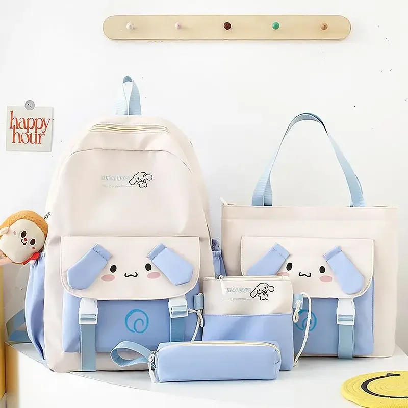 Sanrio Cinnamoroll My Melody Anime Kawaii Storage zaino Girly Heart Cute Kuromi borsa da scuola per studenti di grande capacità regali per bambini