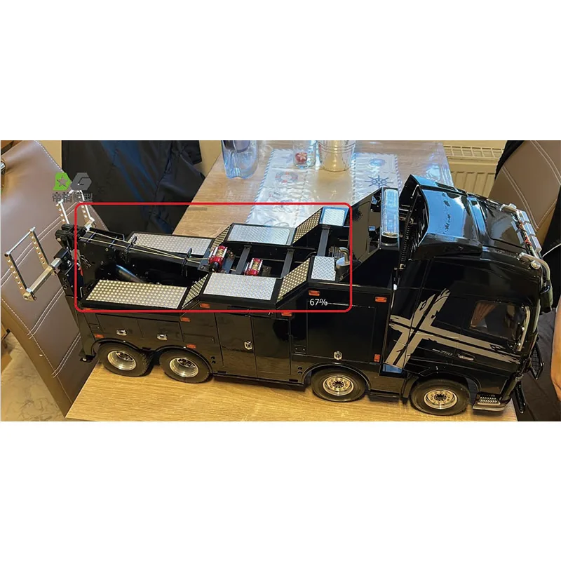 

Буксировочная головка для Tamiya 1/14 для Volvo 56362, противоскользящая пластина, противоскользящий коврик для модели DG