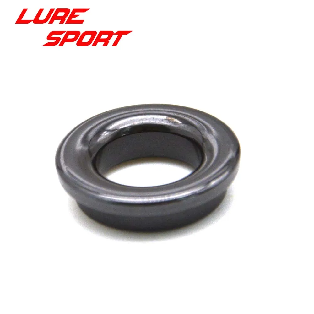 

12pcs size 6-20 Thickening Alconite Ring Ceramic Black Guide Ring Rod Building component Repair DIY Accessory