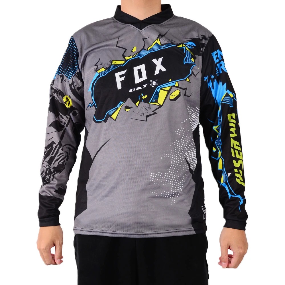 

BAT FOX Downhill Jersey Long Sleeve MTB Motocross Bike T-Shirt Men Downhill Cycling Jersey Motorcycle Enduro Camiseta Ciclismo