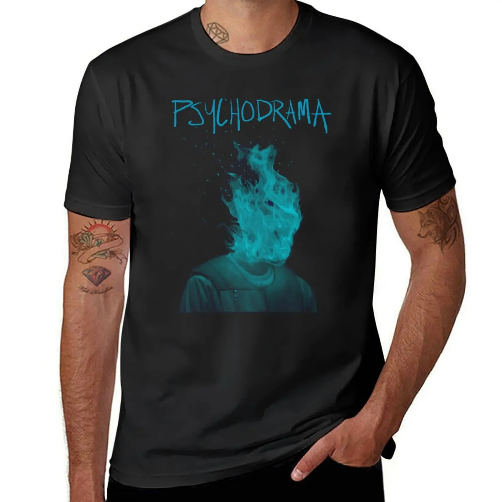 Psychodrama T-Shirt vintage clothes plain blanks t shirts men