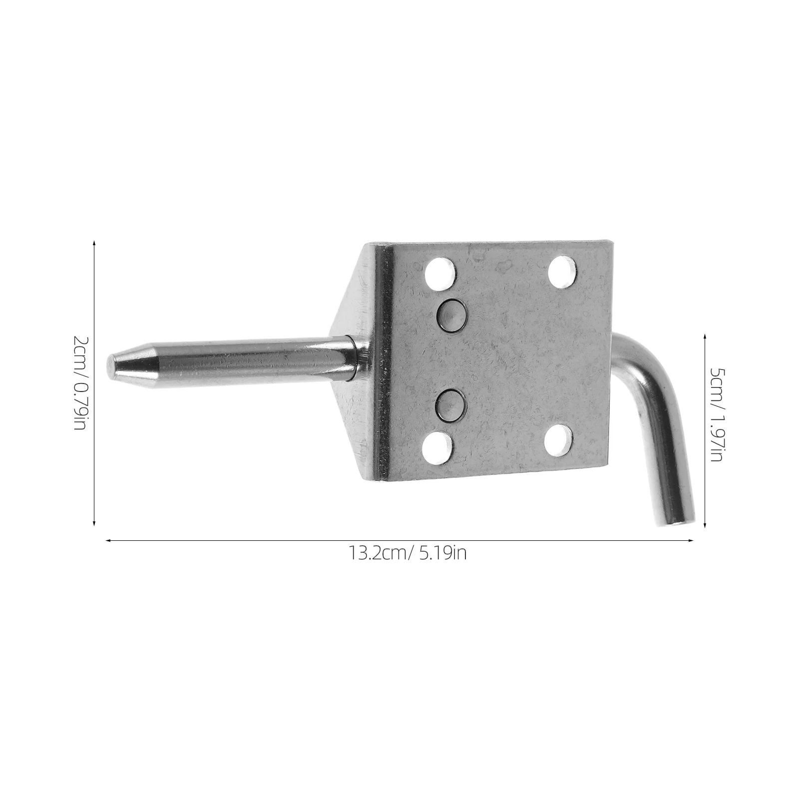 Roestvrijstalen grendelstift Veerbelast L-vormig slot voor buitentrailers Kasten Heavy Duty Quick Release-beveiliging
