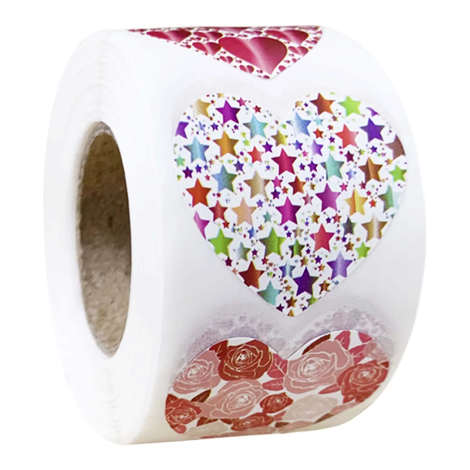 

100-500pcs Valentine's Day Stickers Heart Shaped Love Letter Labels for Wedding Gift Decoration Sealing Sticker Wrap Supply
